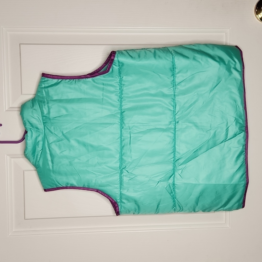 Zelos Girls Seafoam Purple Puffer Vest Size L NWT - Picture 5 of 10